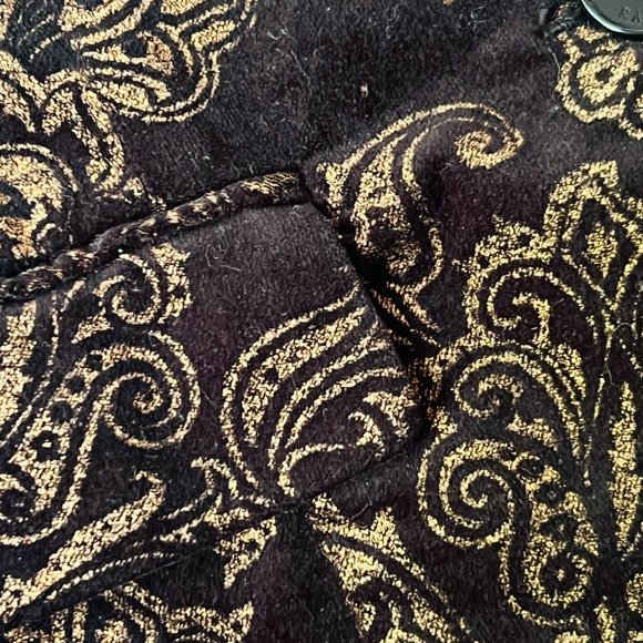 LAUREN RALPH LAUREN Women's Classic Velveteen Jacquard Fitted Blazer EUC Size 6 - Picture 5 of 11